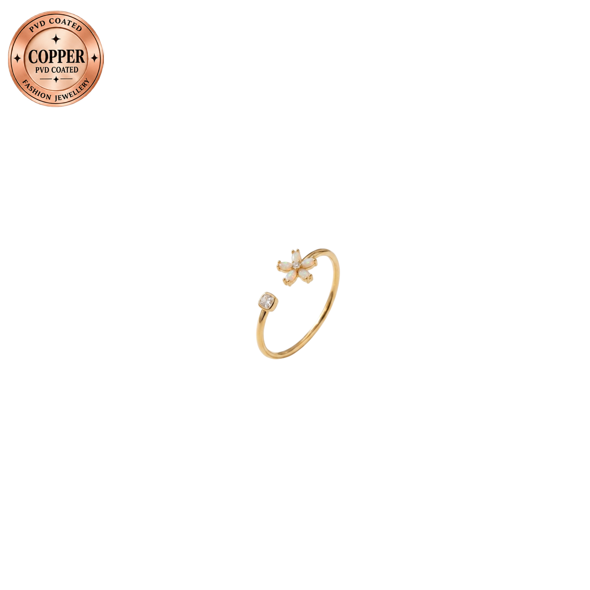 ELYSIAN Perlavé U-Form Ring