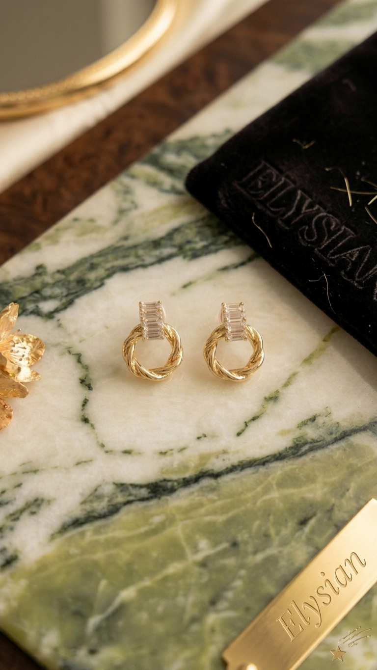 Elysian Aurelia Knot Studs