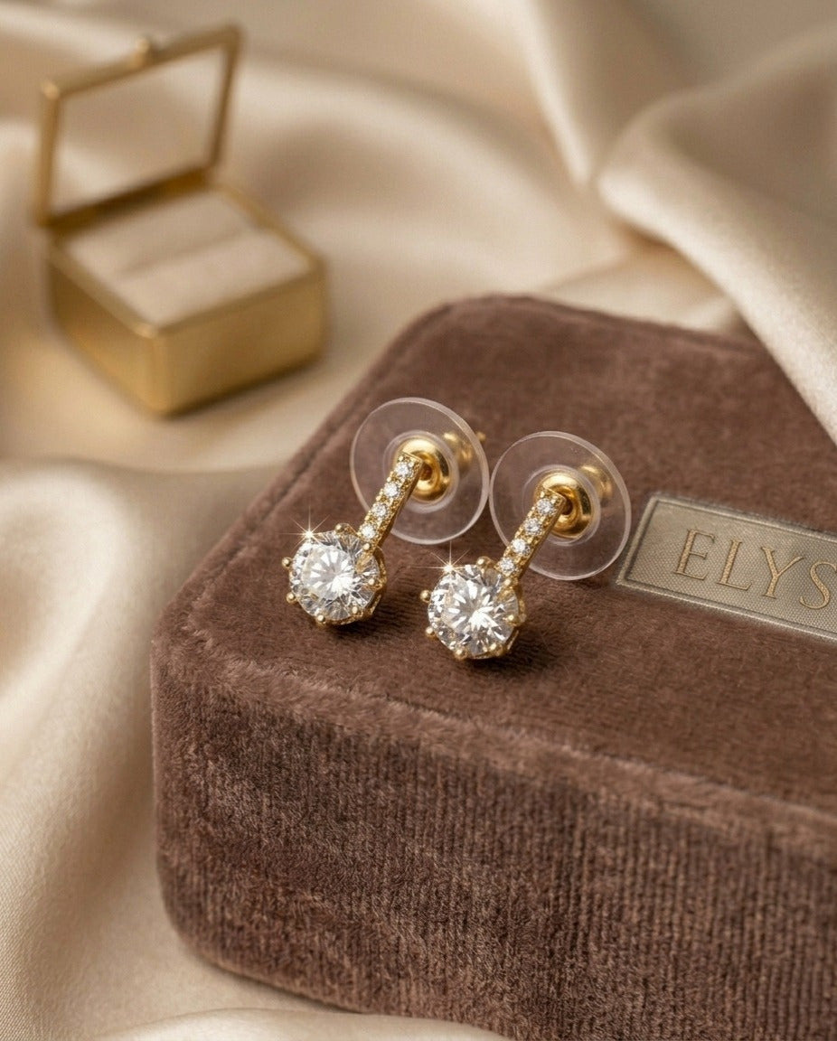 Elysian Radiance Stud Earrings