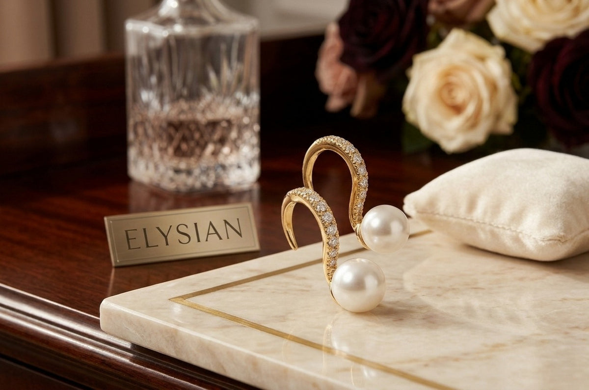 Elysian Luna Pearl Earrings