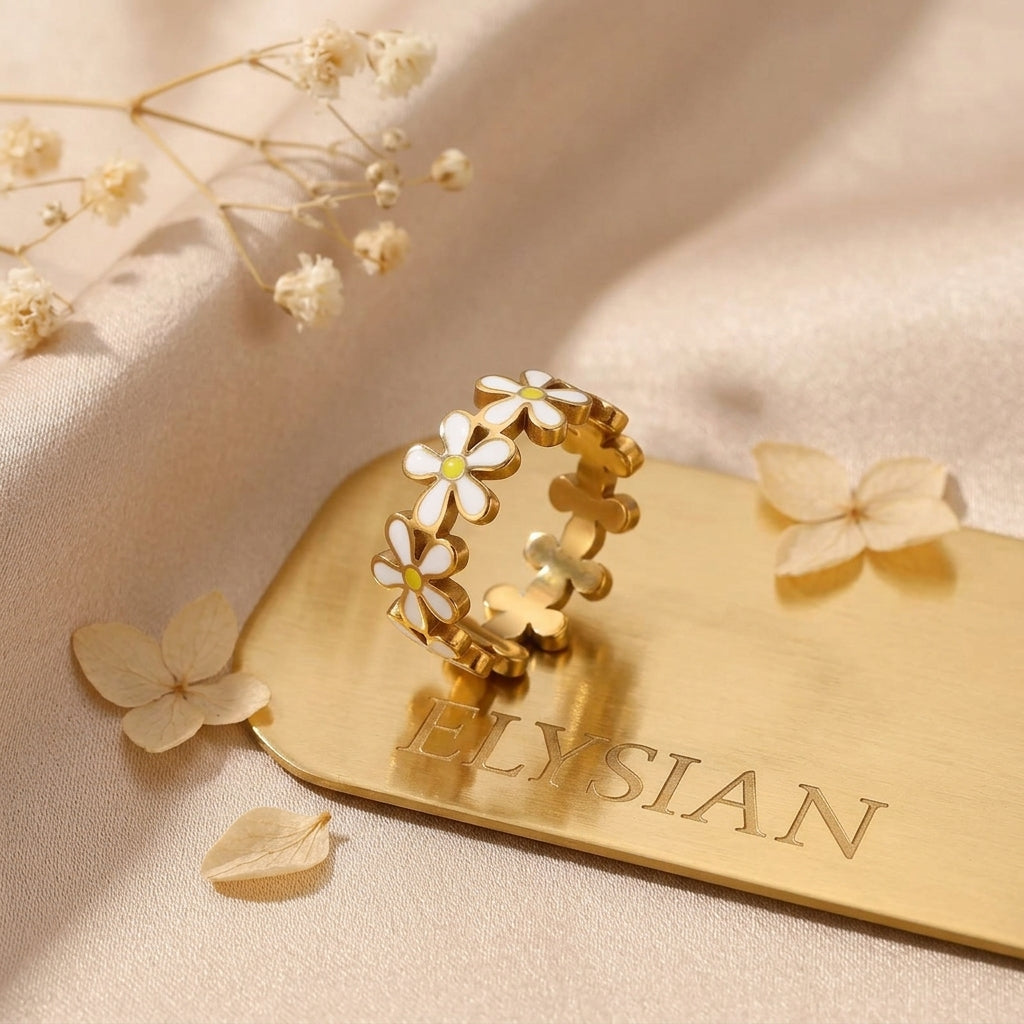 ELYSIAN Floréane Daisy Ring