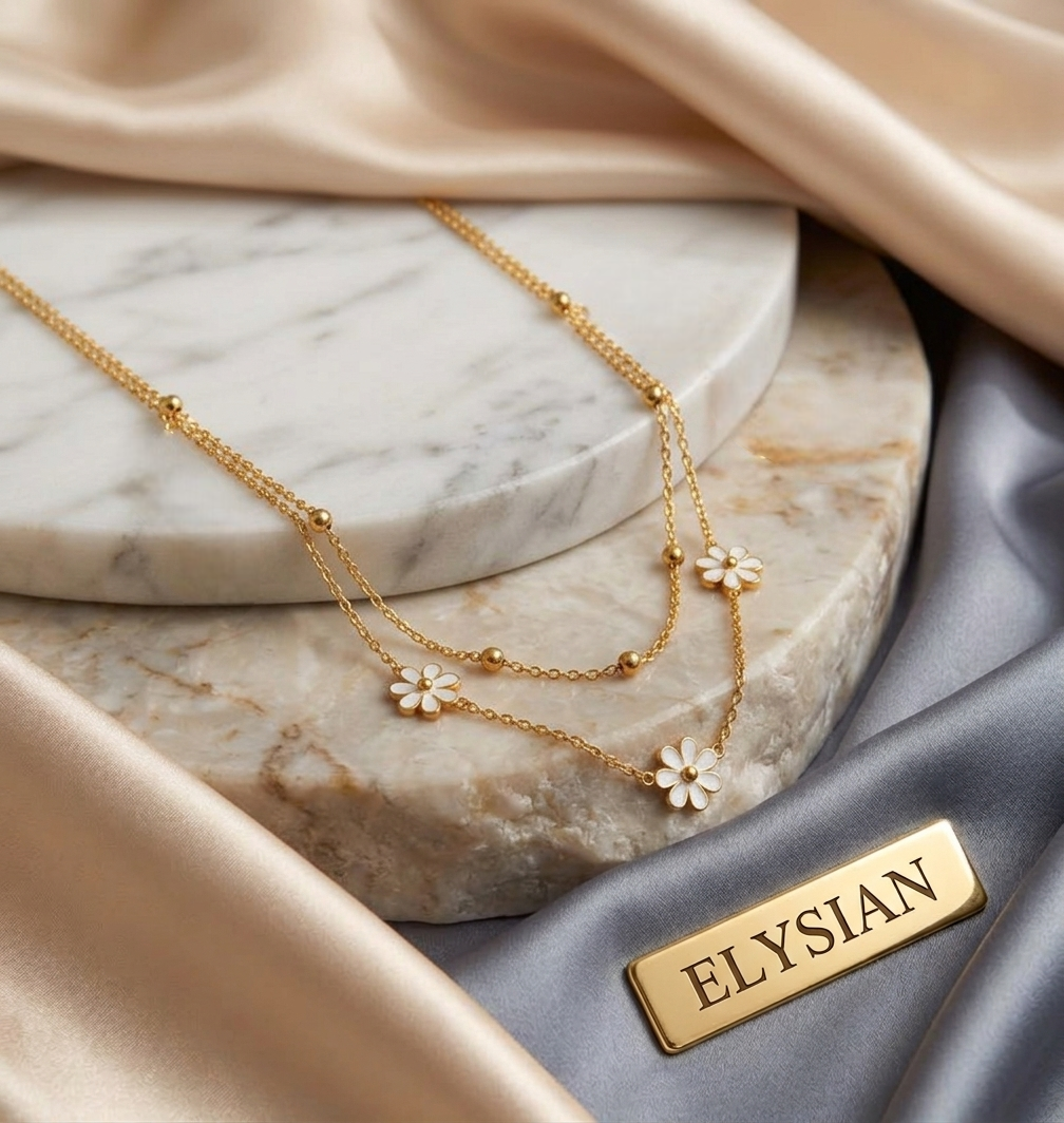 ELYSIAN Célavie Chrysanthemum Necklace