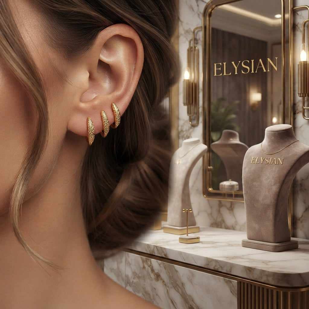 ELYSIAN Aurévane Pave Studs