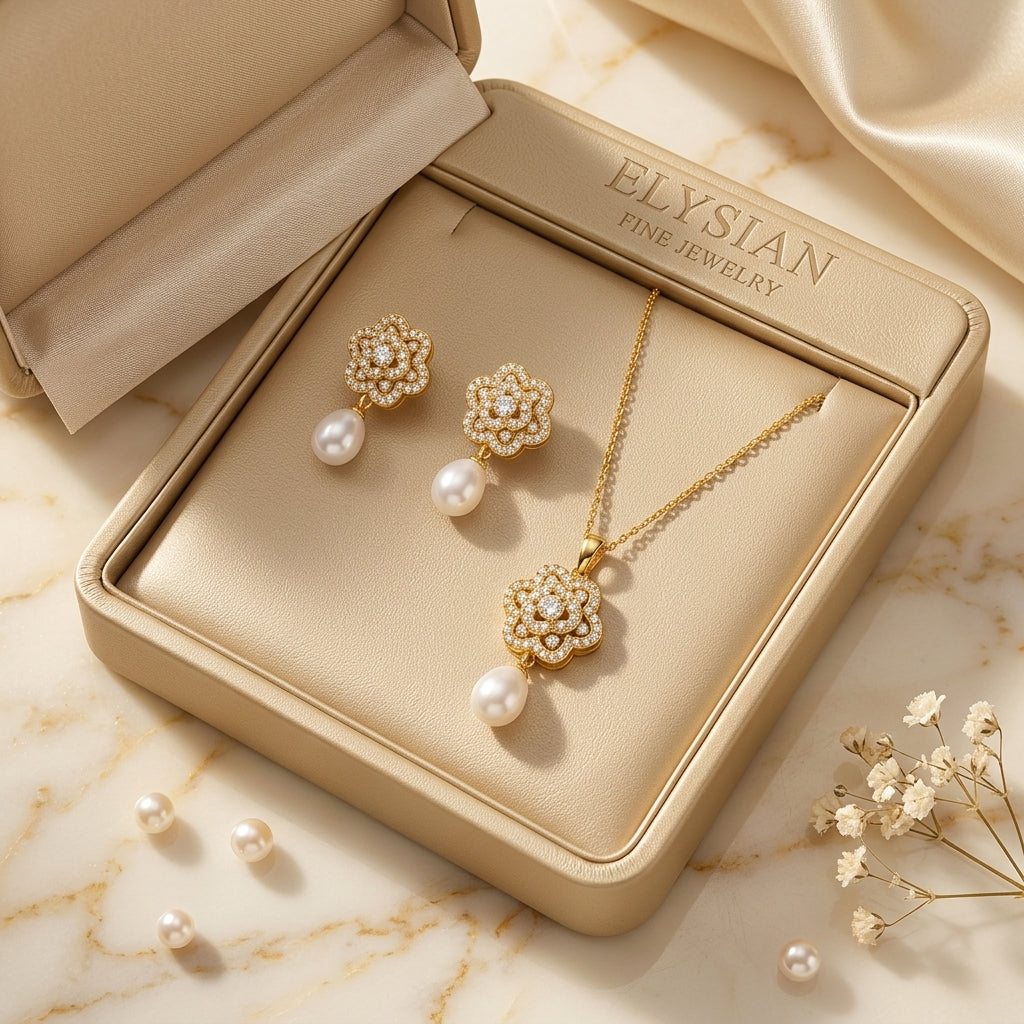 ELYSIAN Papéliane Pearl Tassel Necklace set