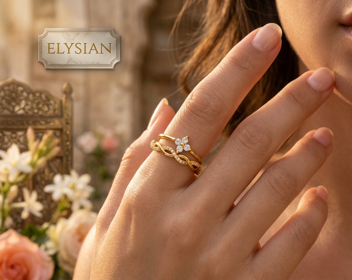 ELYSIAN Infinité Duo Ring Set
