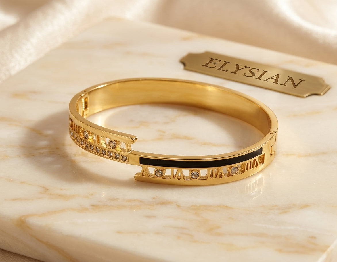 ELYSIAN Noirelle Géométrie Bangle