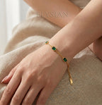 ELYSIAN VERDANT Signature Cuban Bracelet