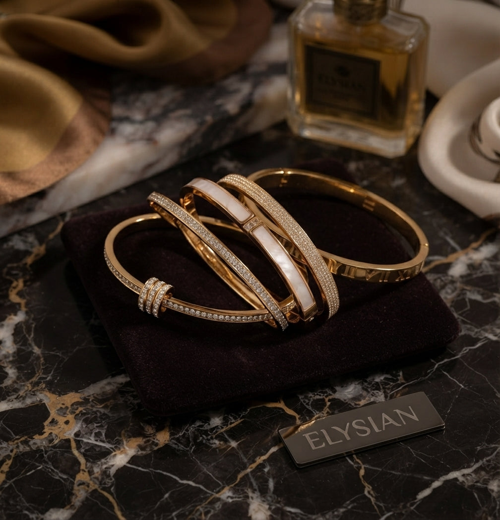 ELYSIAN Aurevane Imperial Bangle Set
