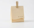Minimalist Leather-Handle Gift Box | "Happy Moment For You"