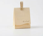 Minimalist Leather-Handle Gift Box | "Happy Moment For You"