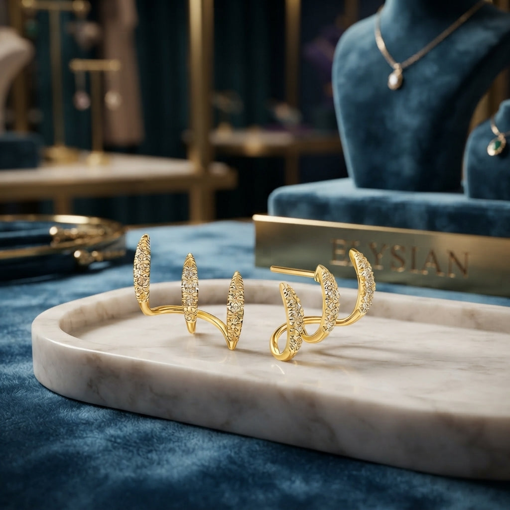 ELYSIAN Aurévane Pave Studs