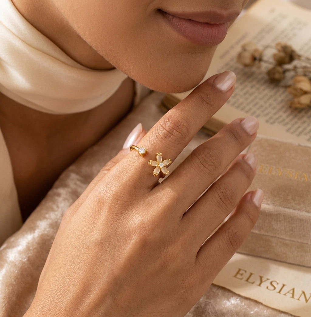 ELYSIAN Perlavé U-Form Ring