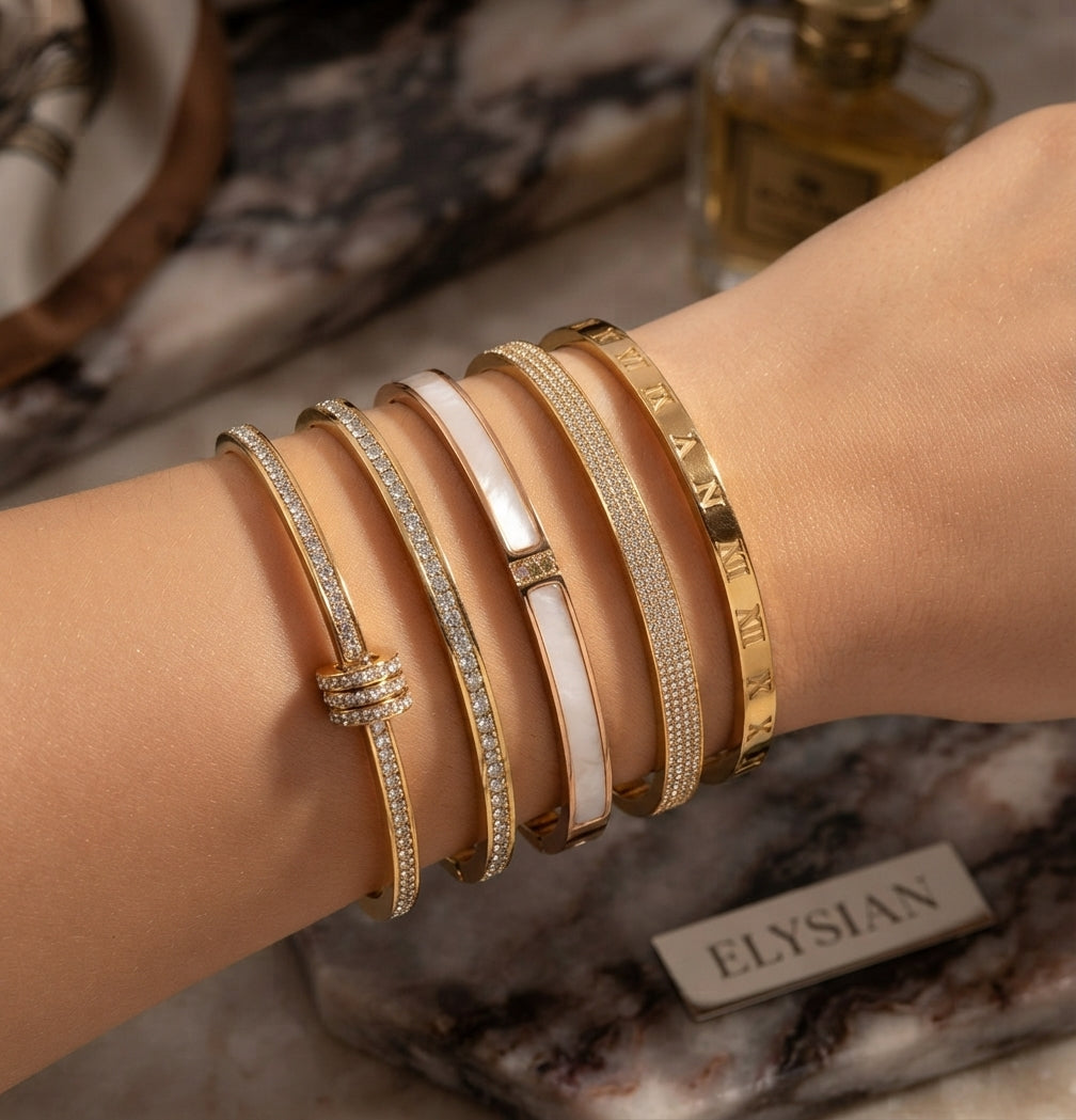 ELYSIAN Aurevane Imperial Bangle Set