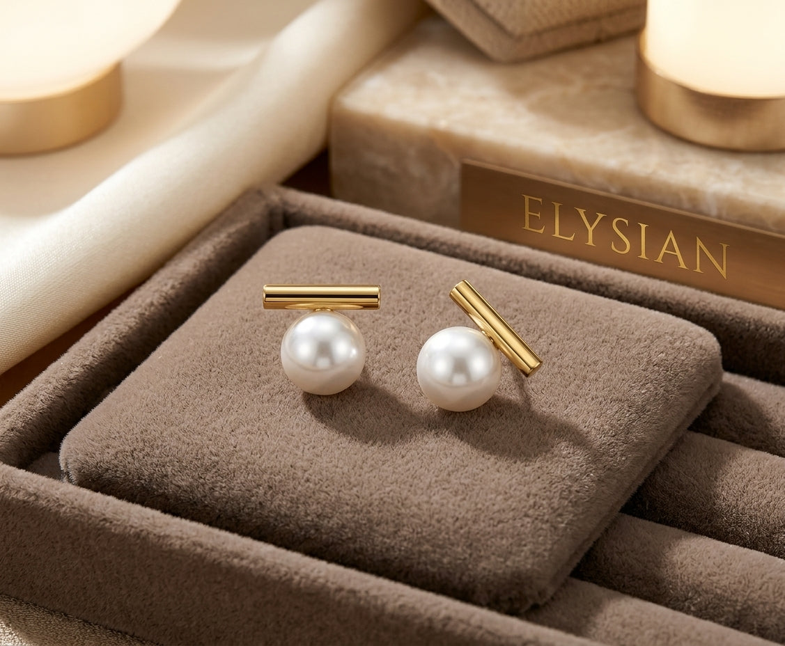 ELYSIAN Perléane Droplet Studs