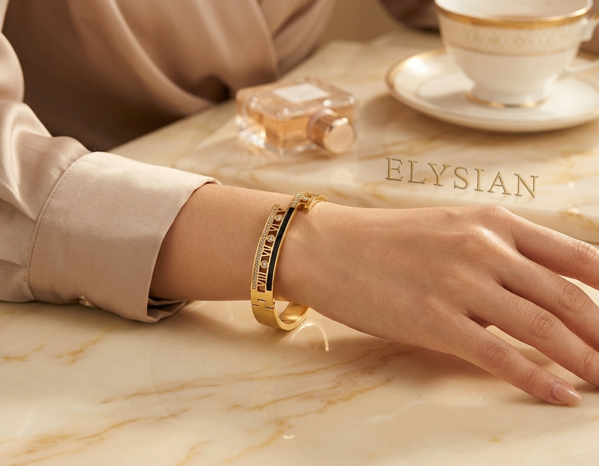 ELYSIAN Noirelle Géométrie Bangle