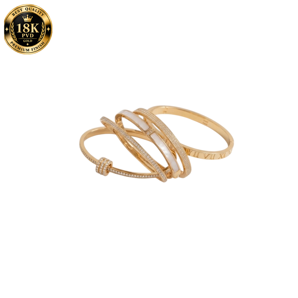 ELYSIAN Aurevane Imperial Bangle Set